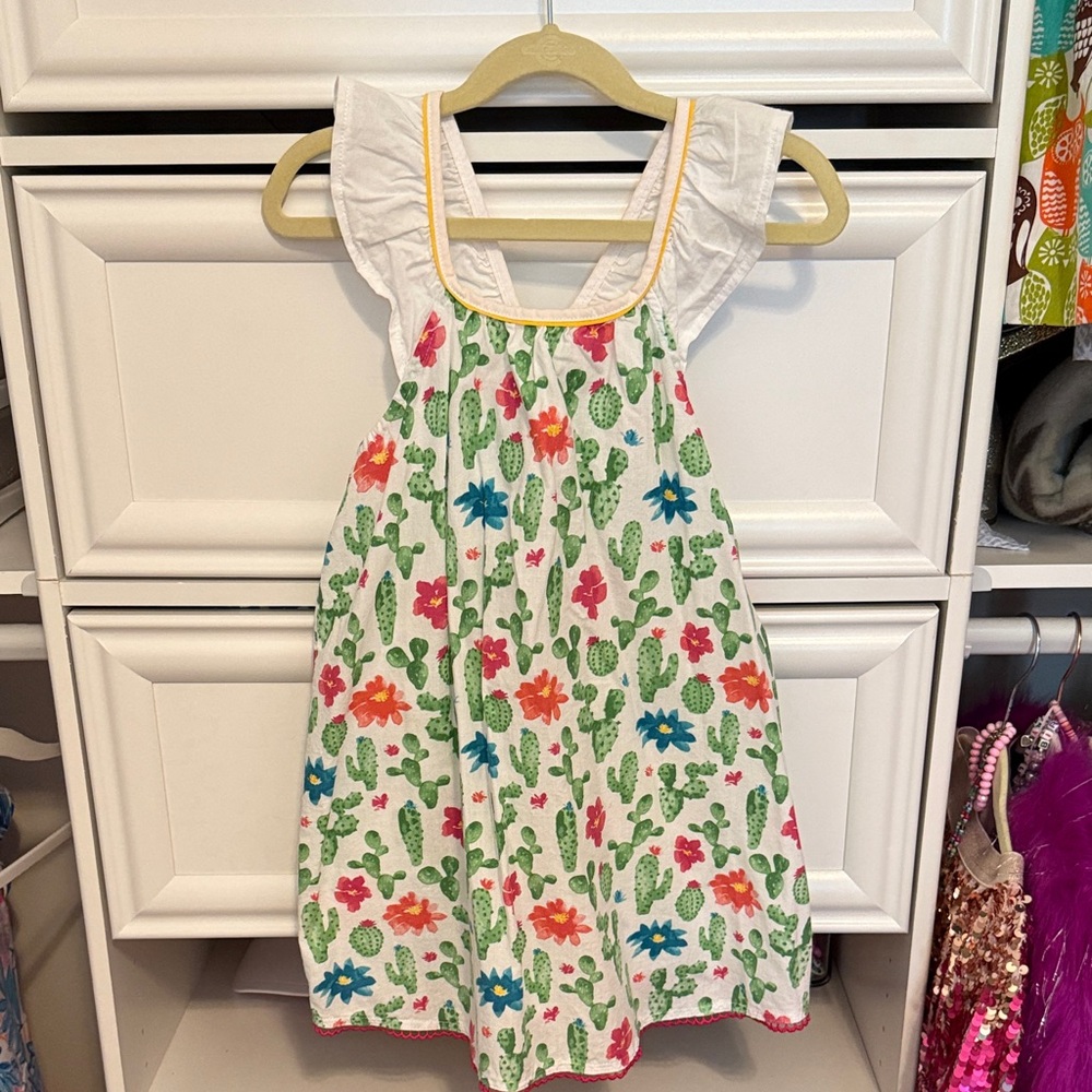 Floral Cactus Print Dress Mudpie